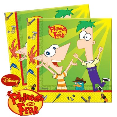 Servietten Disney Phineas Ferb