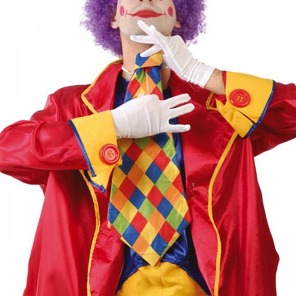 Große Clown Krawatte kariert