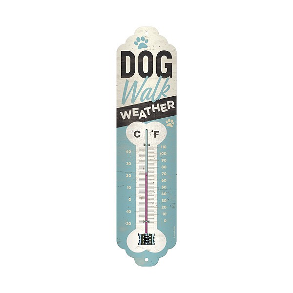 Nostalgie-Thermometer Dog Walk Weather