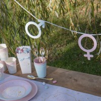 Vorschau: Gender Party Girlande Babyparty Vorschau: Gender Party Girlande Babyparty
