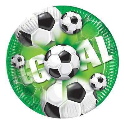 80 Stück Fußball-Servietten – 33x33 Cm, Schwarz-weißes Design, Für EM-Party & Kindergeburtstag