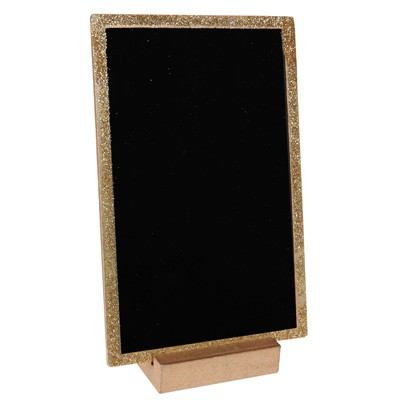 Golden Glitzernder Tischaufsteller Kleine Deko Tafel Zum Beschriften