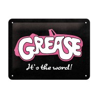 Blechschild Grease 15x20cm Blechschild Grease 15x20cm