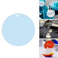 Runde Platzkarten hellblau  Runde Platzkarten hellblau