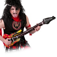 Aufblasbare Gitarre Flammendesign Aufblasbare Gitarre Flammendesign