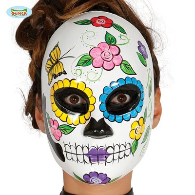 Day of the Dead Maske Blumen