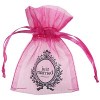 Süßigkeitensäckchen Just Married pink  Süßigkeitensäckchen Just Married pink
