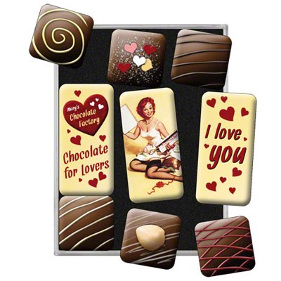 Magnet-Set Chocolate Love