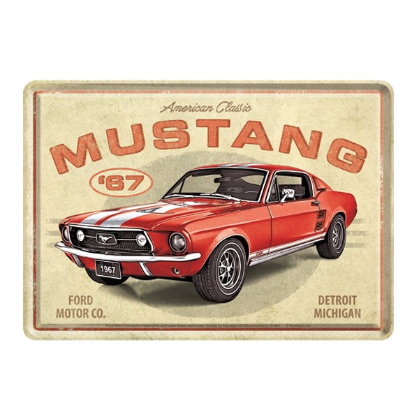 Blechpostkarte Ford Mustang GT