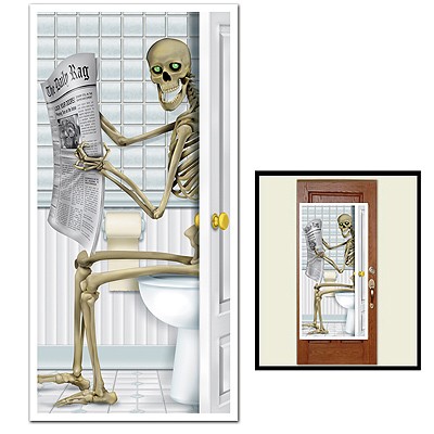  WC-Türposter Skelett