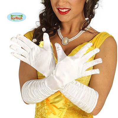 Handschuhe Damen lang weiß