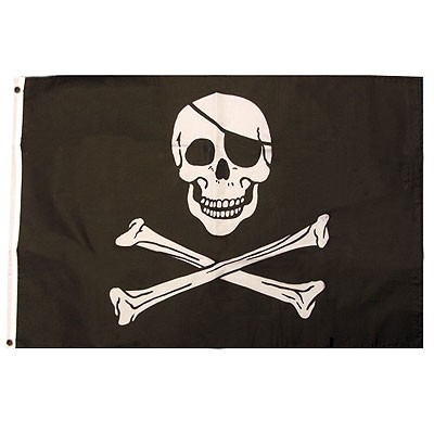 Autoflagge/Autofahne Pirat/Totenkopf/Skull/Piratenflagge