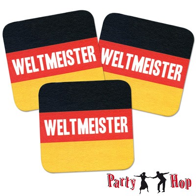 Bierdeckel Deutschland Untersetzer Fanartikel Bier-Zubehör WM EM Party 