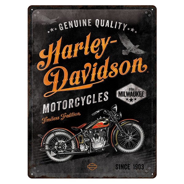 Blechschild Harley-Davidson Timeless Tradition 30x40 cm