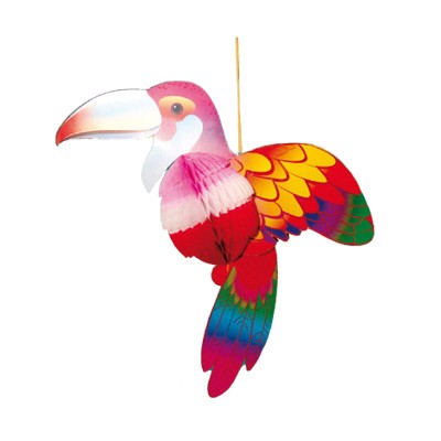 Wabenfigur Tukan bunt