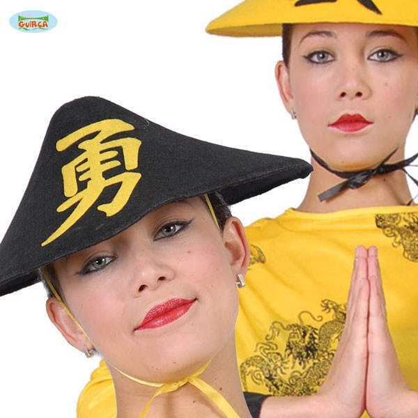 Chinesenhut China Hut schwarz