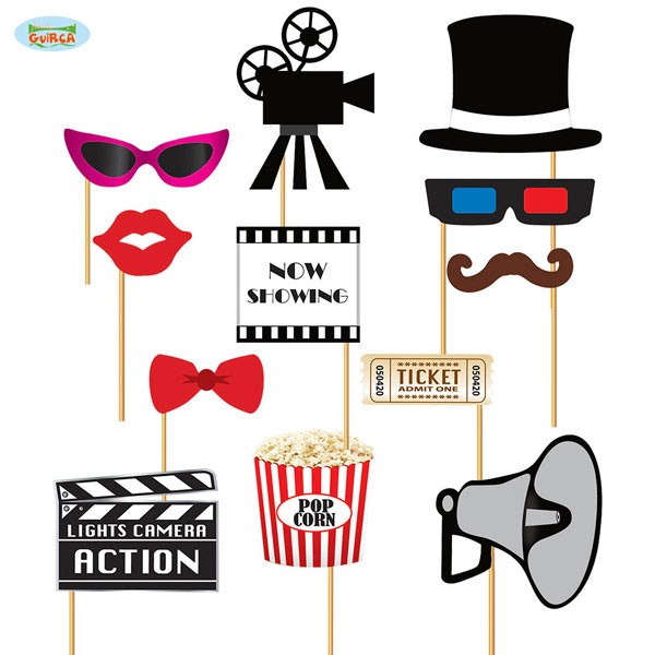 Foto Requisiten Set Movie Party