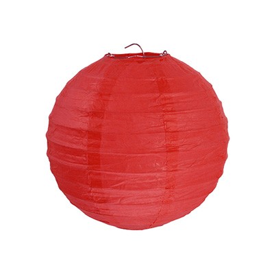 Partydeko Papierlampions rot mittel 20cm