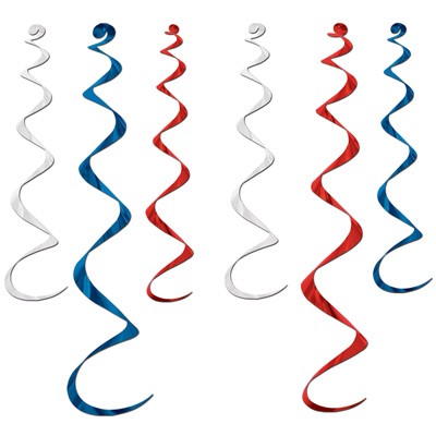 Spiralhänger blau weiß rot 