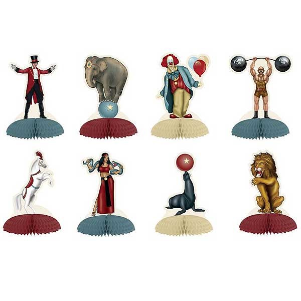 Tischdeko Vintage Circus Aufsteller