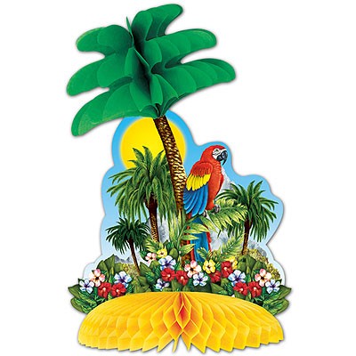 Tischdeko Tropische Insel