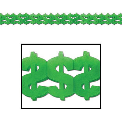 Girlande Dollar-Zeichen