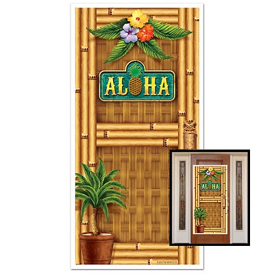 Partydeko Türposter Aloha