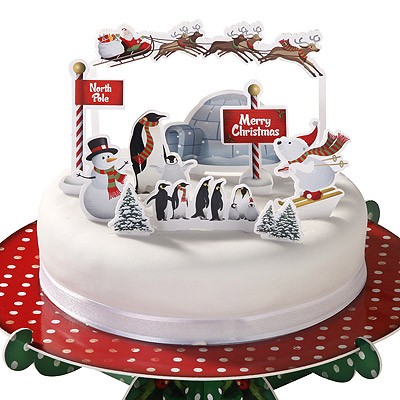 Kuchendeko Set Jolly Holly Pinguine