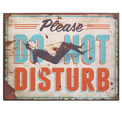 Nostalgie Blechschild Do Not Disturb