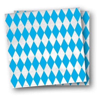 Servietten Bayern weiß blau