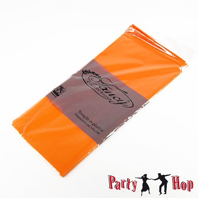 Plastik-Tischdecke orange