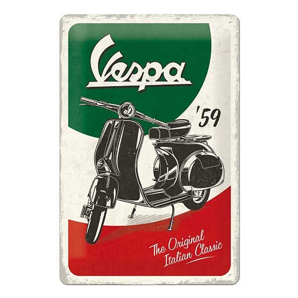 Vespa Blechschild Italian Classic 20x30cm