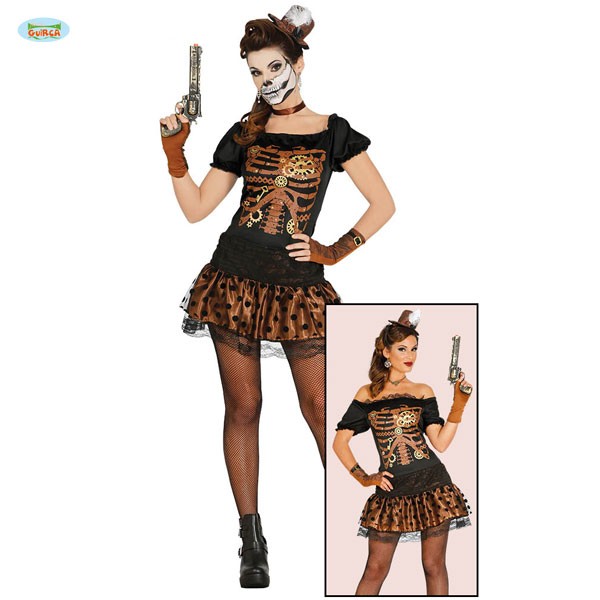 Steampunk Skelett Lady L