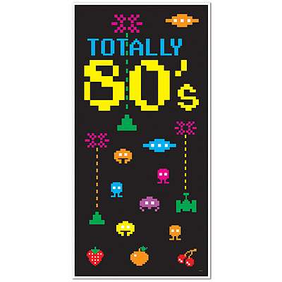 Beistle 80er Jahre Party-Dekoration - 2 Türabdeckungen, Je 1,52x0,76m, Kunststoff, Mehrfarbig