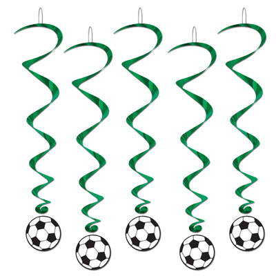 60-teilige Sport-Party-Deko – 30 Ball-Ausschnitte & 30 Folienwirbel, Für Geburtstag, Büro & Feiern