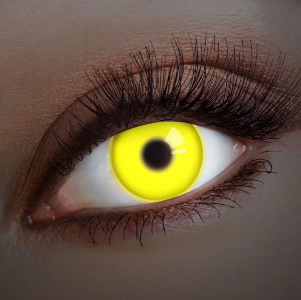 Kontaktlinse Yellow UV Shock leuchtend