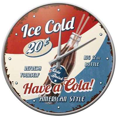 Wanduhr Have a Cola Ice Cold