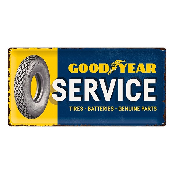 Blechschild Goodyear Service