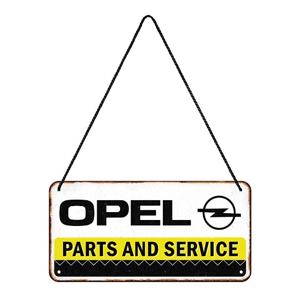Hängeschild Blech Opel Service