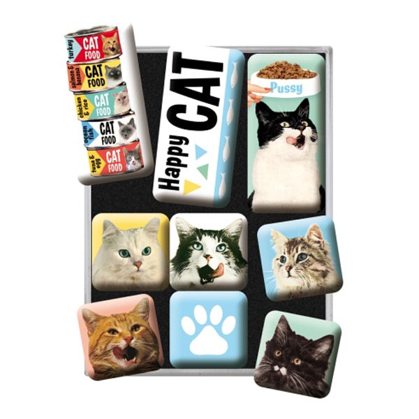 Magnet-Set Happy Cats