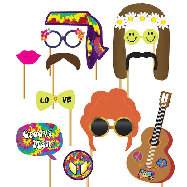 Foto Requisiten Set Hippie Party