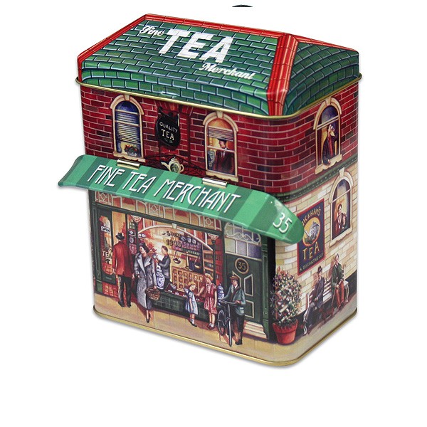 Retro Blechdose Fine Tea Merchant Teehaus