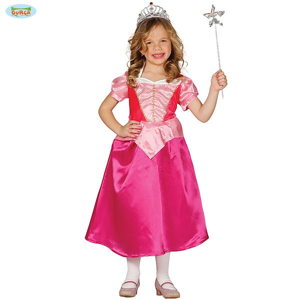 Kinderkostüm Pinkes Kleid 7-9