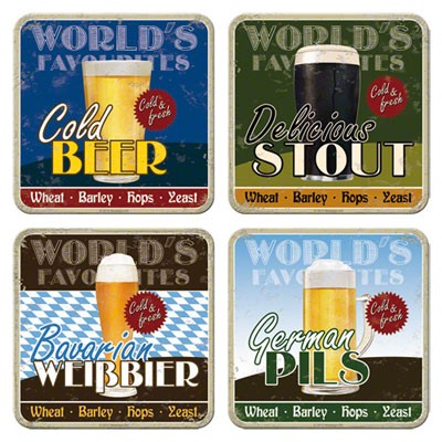 Untersetzer Worlds Favourite Beers