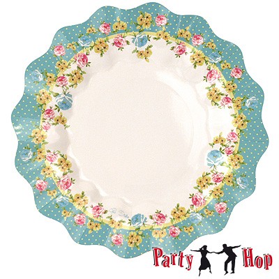 Pappteller Shabby Chic groß