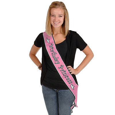 Semato Satin-Schärpe ‚Birthday Girl‘ – Hot Pink, 80 Cm Lang, Für Geburtstagsdeko & Gastgeschenke