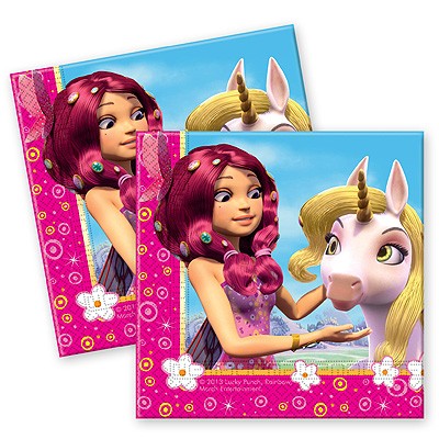 Servietten Mia and me Einhorn Elfe