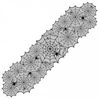 Spitzen Tischläufer Spinnen 06382