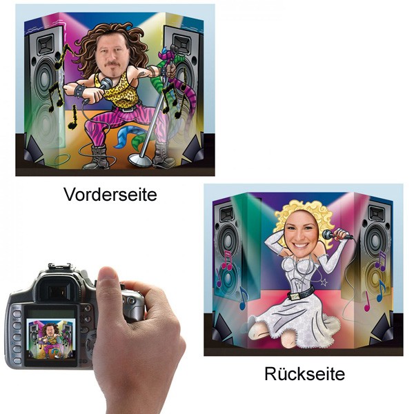 Party-Fotostellwand 80er Jahre Rockstar