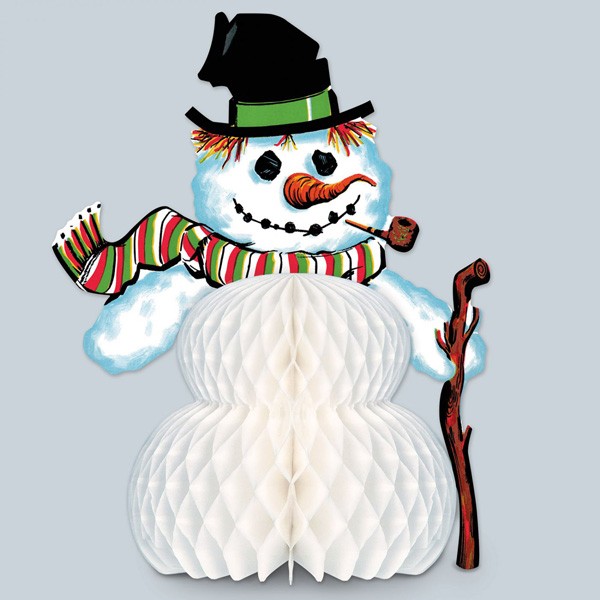 Tischdeko Vintage Schneemann